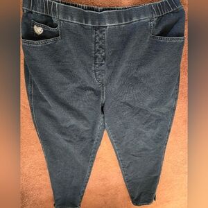 1X Petite Quacker Factory Pull-on Stretch Jeans